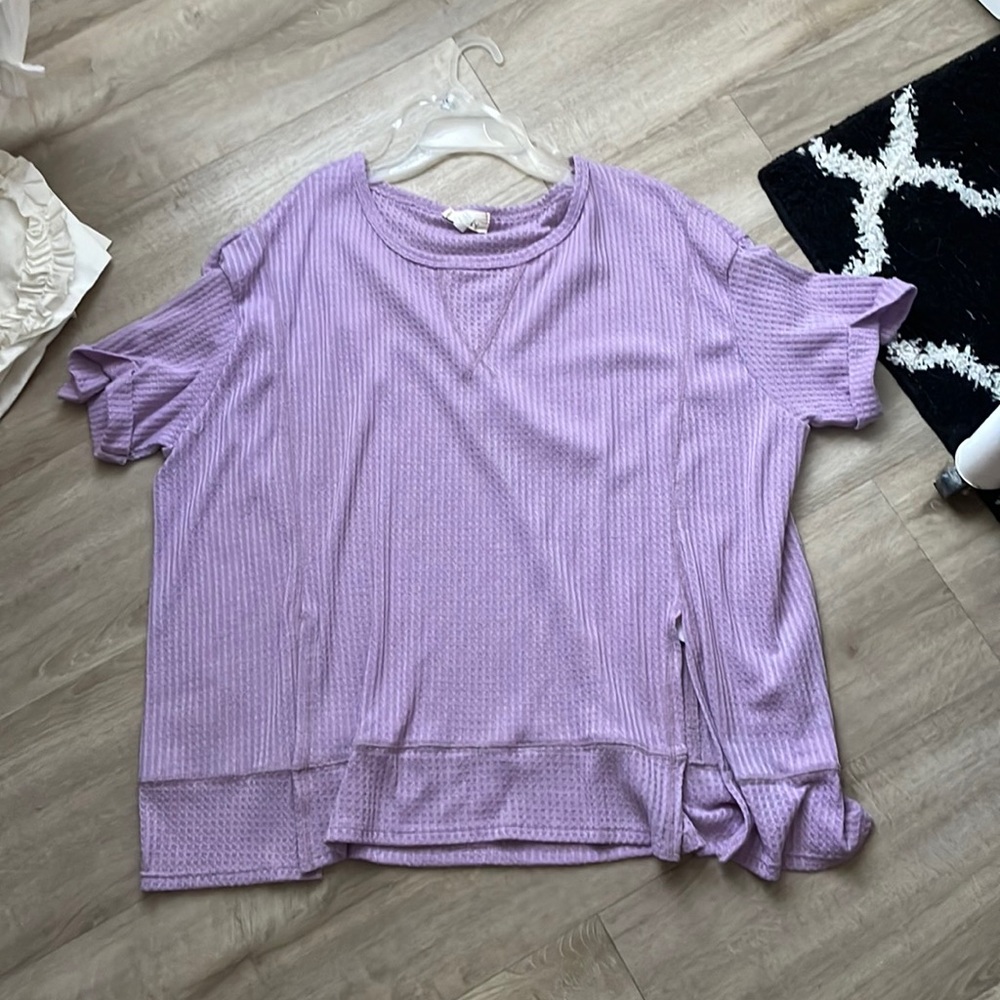 Purple oversized blouse!